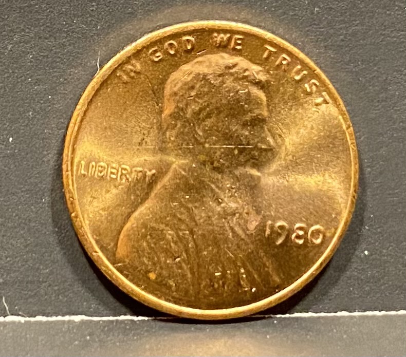 Has-This-1980-Lincoln-Cent-Been-Cleaned,-Dipped,-Or-Altered?